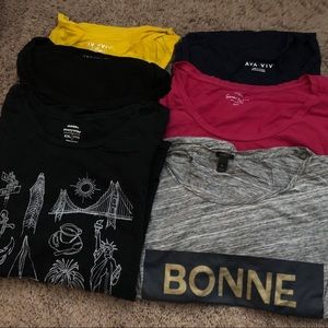 8 - plus size tee shirt bundle XXL jcrew Ana + Viv